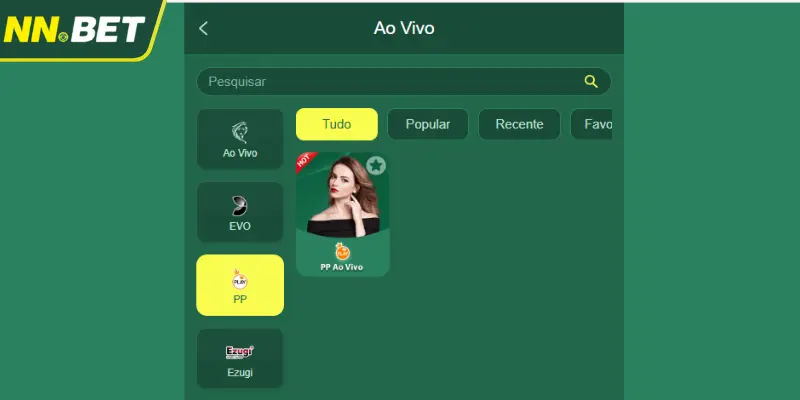 Introdução ao Salão PP Ao Vivo na NNBET